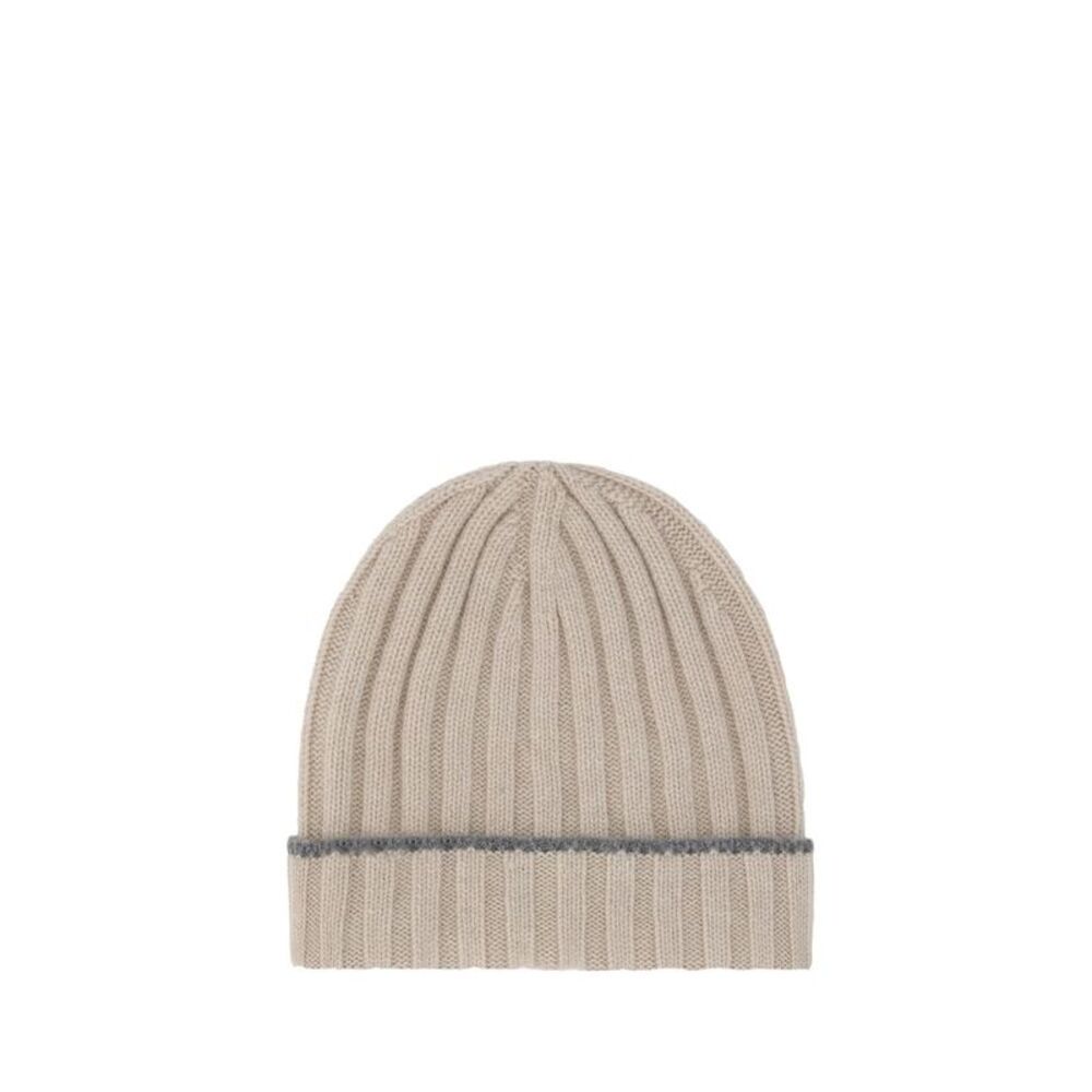 Brunello Cucinelli Beige Cashmere Men's Beanie